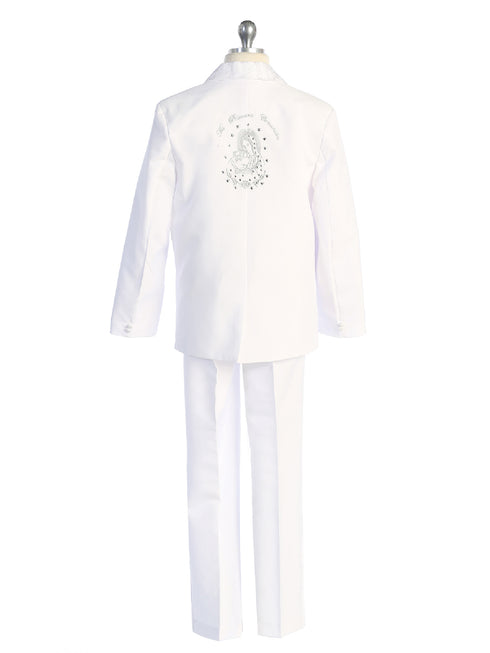 Tip Top Kids Big Boys White Virgin Mary Mi Primera Communion Suit 8-20 - SophiasStyle.com